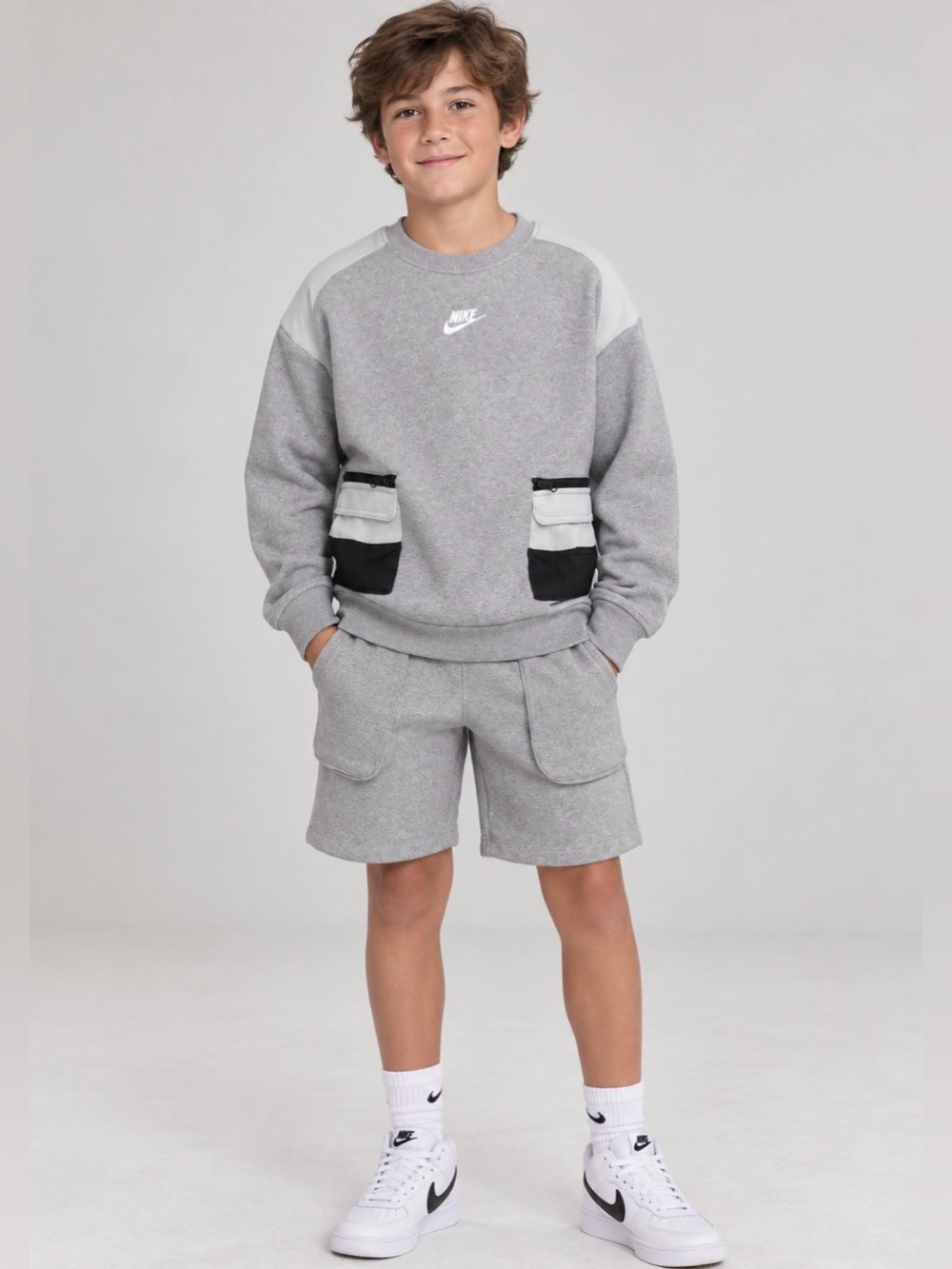 NWT Nike Boys Cargo Pocket Sweatshirt